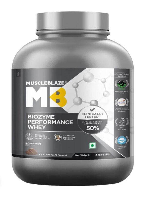 MuscleBlaze Biozyme Performance Whey, 2 kg