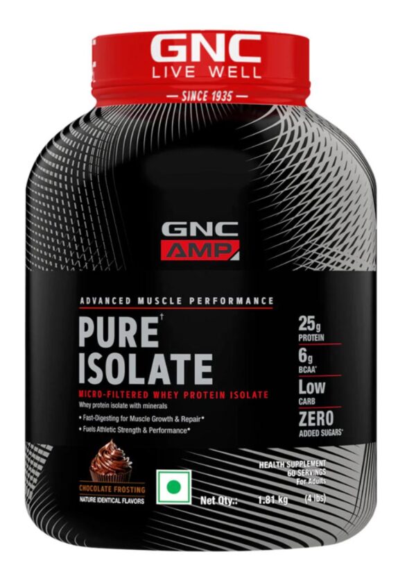 GNC AMP Pure Isolate 4 lbs (Zero Carb)