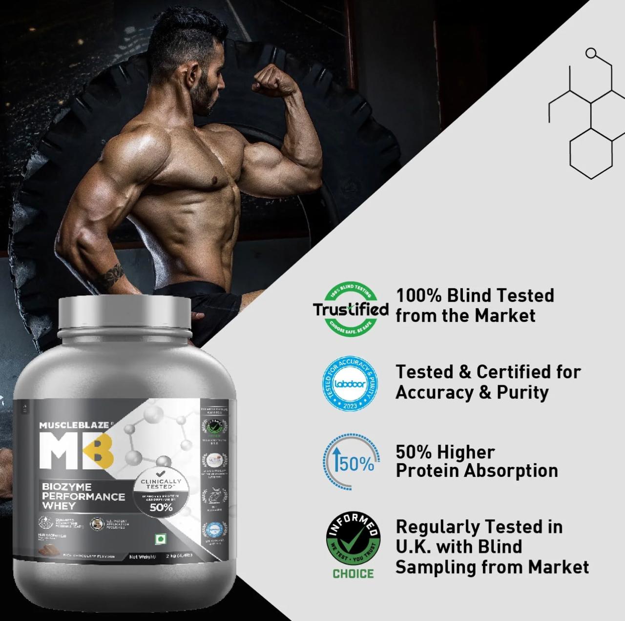 MuscleBlaze Biozyme Performance Whey - Image 3