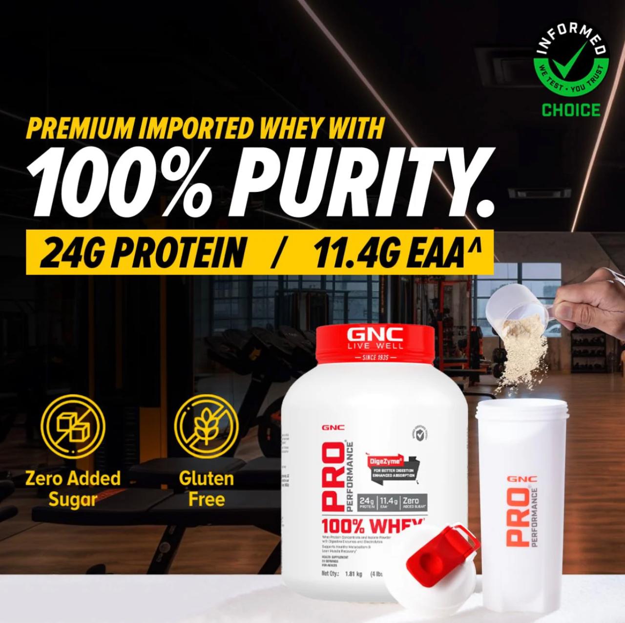 GNC Pro Performance 100% Whey Protein 4 lbs - Image 4