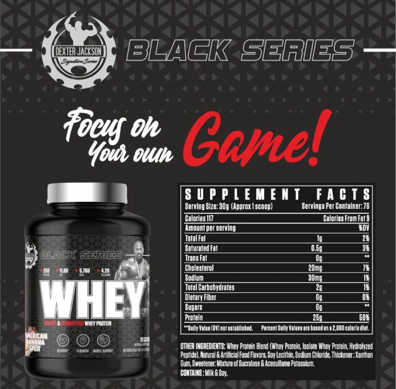 Dexter Jackson - Black Series whey Protein – 5lbs - Image 4