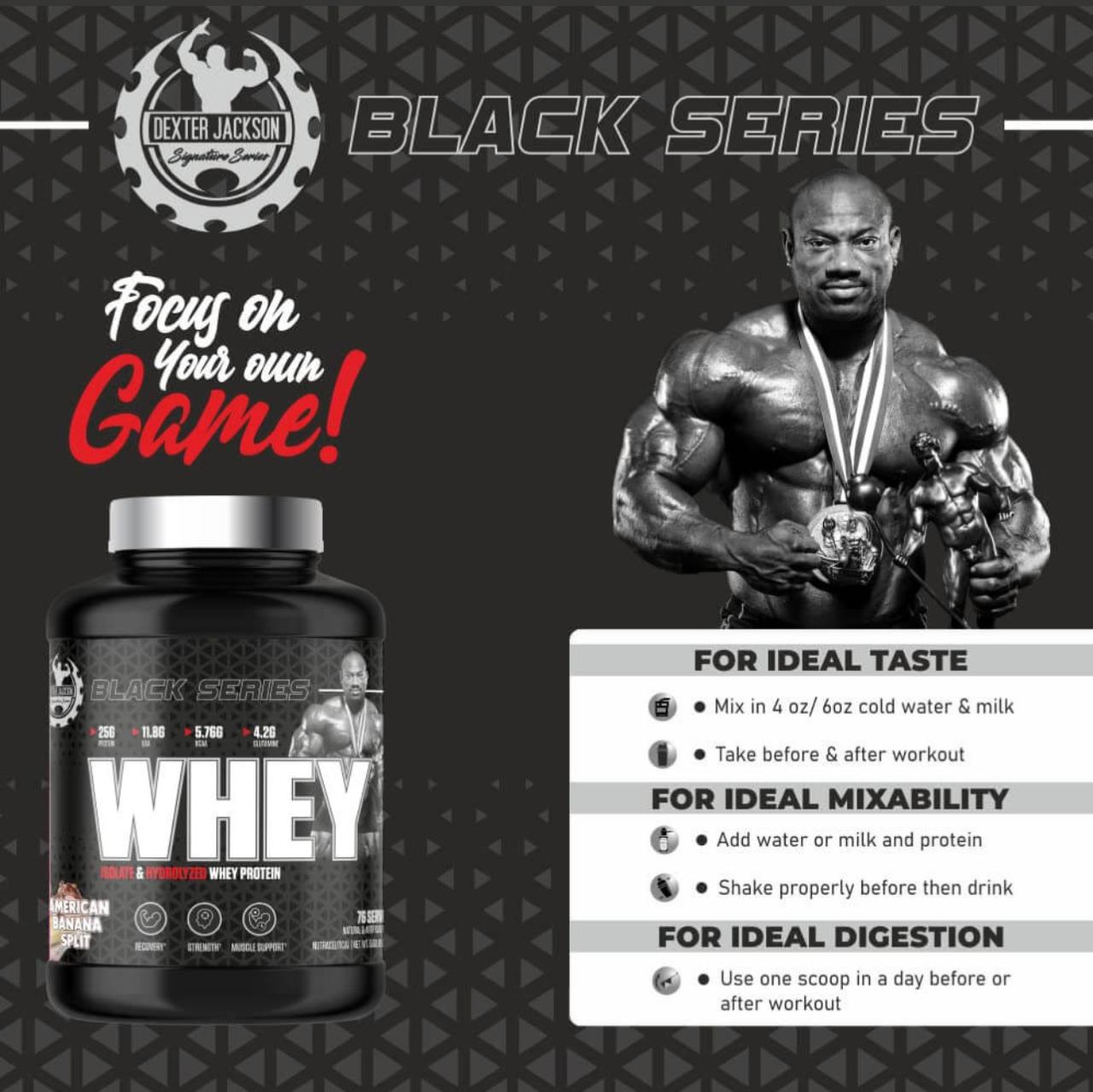 Dexter Jackson - Black Series whey Protein – 5lbs - Image 5