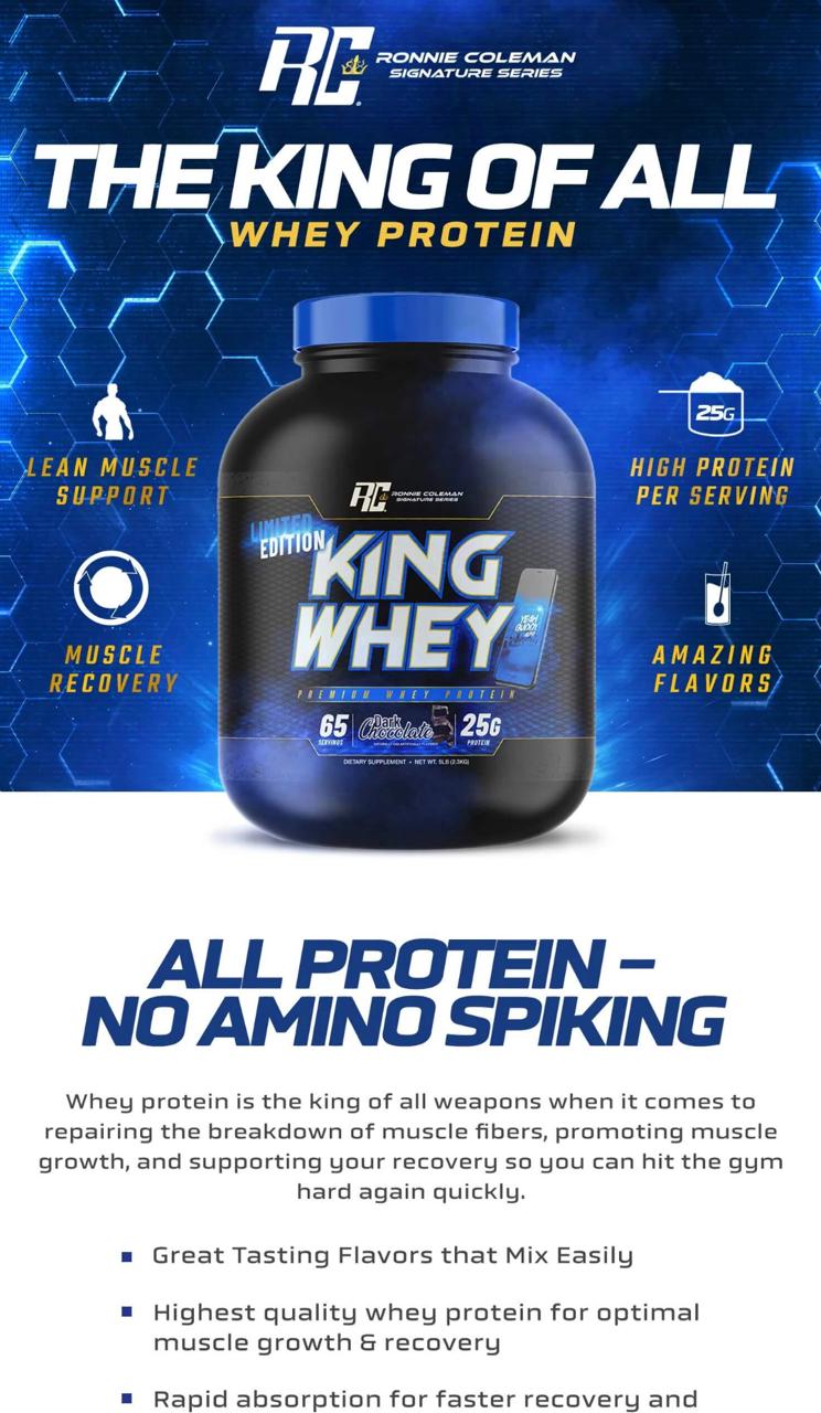 King Whey Premium Protein 5lbs - Image 3
