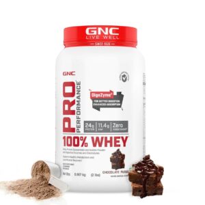 GNC Pro Performance Whey 100% Whey Protein Powder – 2lbs