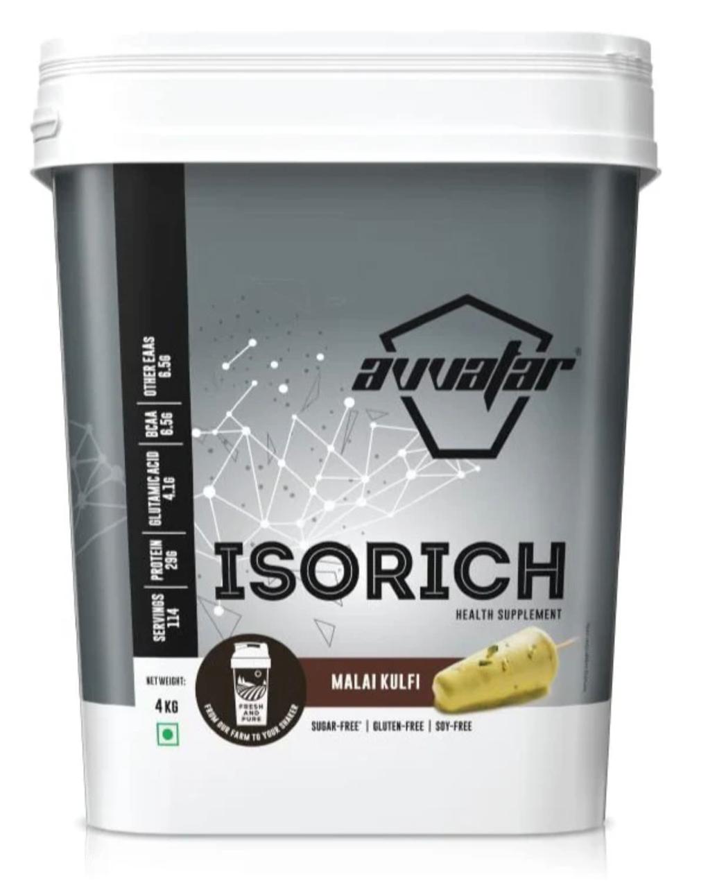 Avvatar Isorich, whey Protein Isolate – 4 kg