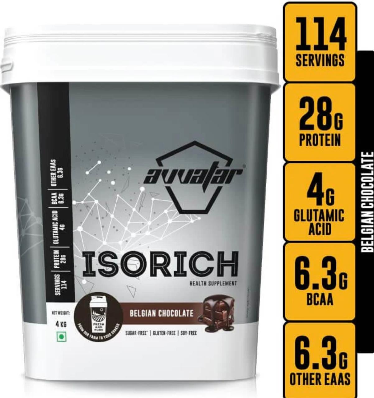 Avvatar Isorich, whey Protein Isolate – 4 kg - Image 2