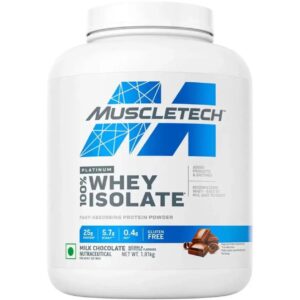Muscletech Platinum 100% Whey Isolate Protein Powder – 4lbs