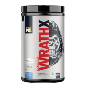 MuscleBlaze Pre Workout WrathX Powder,(30 Servings, 510g)